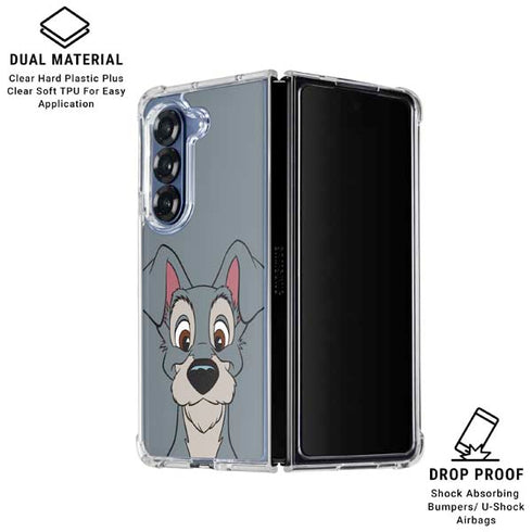 Disney Lady & The Tramp Butch Portrait Galaxy Z Fold6 Clear Case