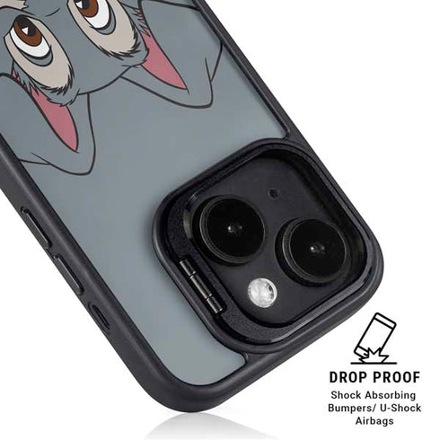 Disney Lady & The Tramp Butch Portrait iPhone 15 Plus Kickstand Case