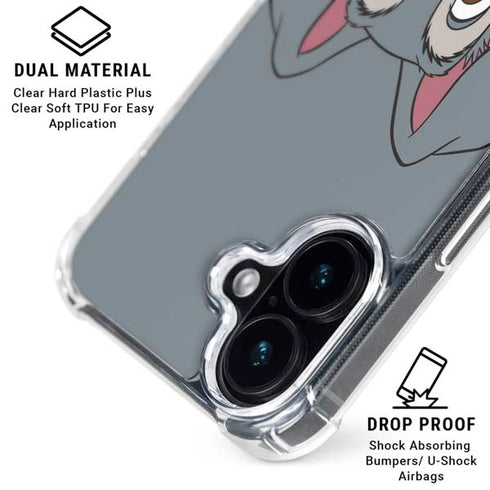 Disney Lady & The Tramp Butch Portrait iPhone 16 Plus Clear Case