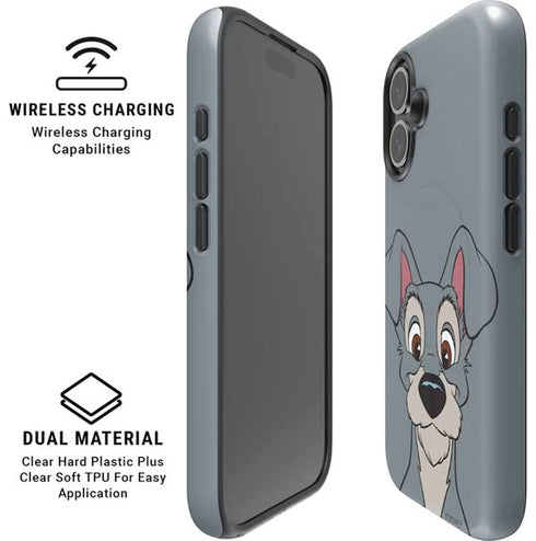 Disney Lady & The Tramp Butch Portrait iPhone 16 Plus Magsafe Impact Case