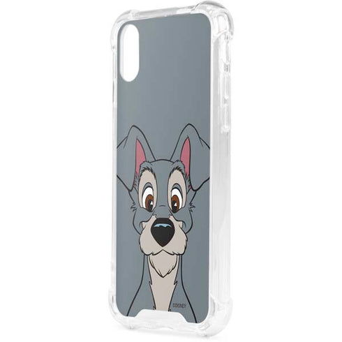 Disney Lady & The Tramp Butch Portrait iPhone XS Clear Case