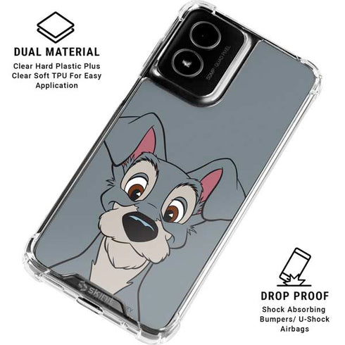 Disney Lady & The Tramp Butch Portrait Moto G Power 5G (2024) Clear Case