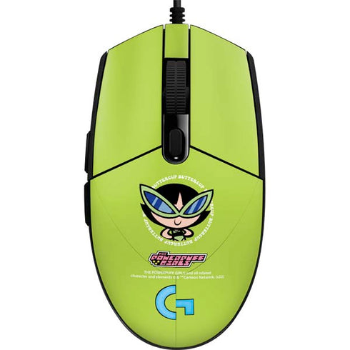 Cartoon Network Powerpuff Girls Buttercup G203 Prodigy RGB Wired Gaming Mouse Skin