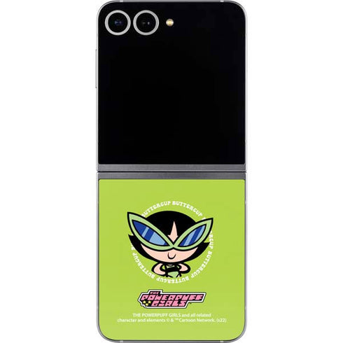 Cartoon Network Powerpuff Girls Buttercup Galaxy Z Flip6 Skin
