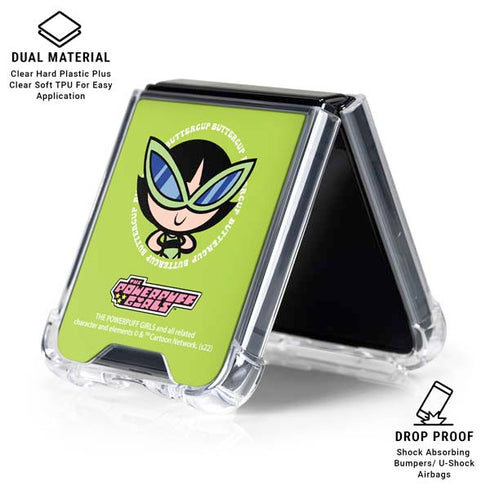 Cartoon Network Powerpuff Girls Buttercup Galaxy Z Flip6 Clear Case
