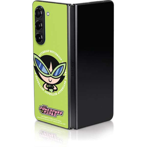 Cartoon Network Powerpuff Girls Buttercup Galaxy Z Fold5 5G Skin
