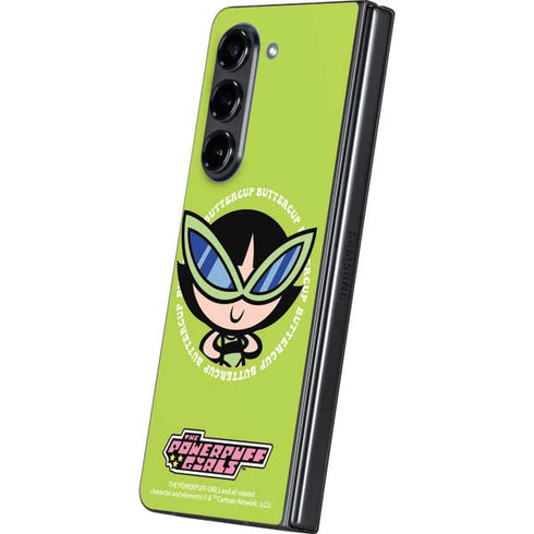 Cartoon Network Powerpuff Girls Buttercup Galaxy Z Fold5 5G Skin