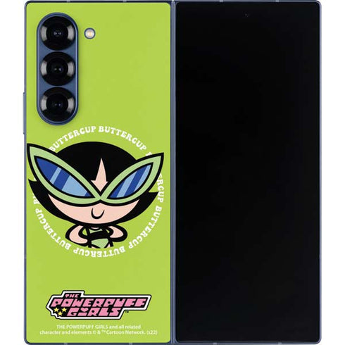 Cartoon Network Powerpuff Girls Buttercup Galaxy Z Fold6 Skin