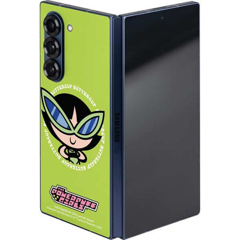 Cartoon Network Powerpuff Girls Buttercup Galaxy Z Fold6 Skin