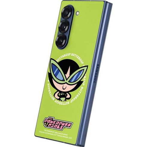Cartoon Network Powerpuff Girls Buttercup Galaxy Z Fold6 Skin