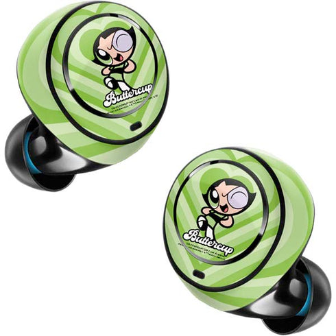 Cartoon Network Powerpuff Girls Buttercup Green Hearts Amazon Echo Buds Skin