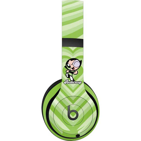 Cartoon Network Powerpuff Girls Buttercup Green Hearts Beats Studio Pro Wireless Headphones Skin