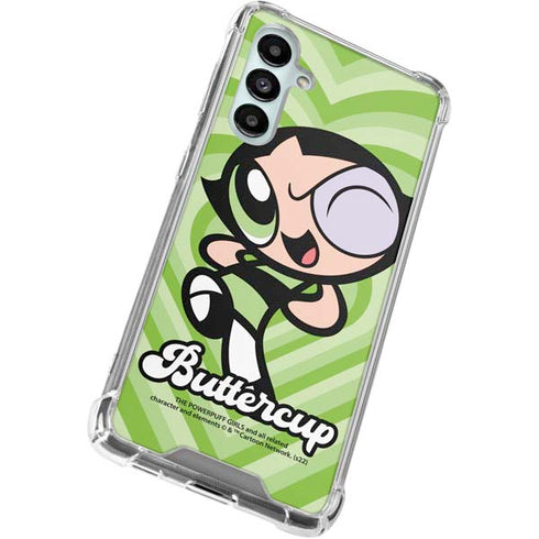 Cartoon Network Powerpuff Girls Buttercup Green Hearts Galaxy A16 5G Clear Case