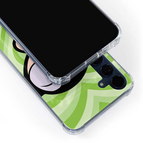 Cartoon Network Powerpuff Girls Buttercup Green Hearts Galaxy A35 5G Clear Case