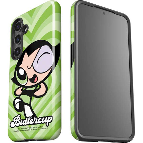 Cartoon Network Powerpuff Girls Buttercup Green Hearts Galaxy S25 Impact Case