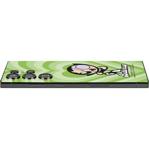 Cartoon Network Powerpuff Girls Buttercup Green Hearts Galaxy S25 Ultra Skin