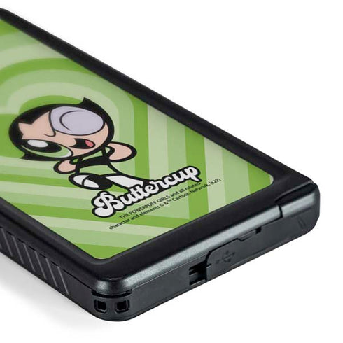 Cartoon Network Powerpuff Girls Buttercup Green Hearts Galaxy S24 Ultra Waterproof Case