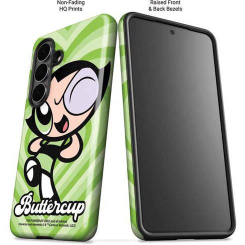 Cartoon Network Powerpuff Girls Buttercup Green Hearts Galaxy S26 Impact Case