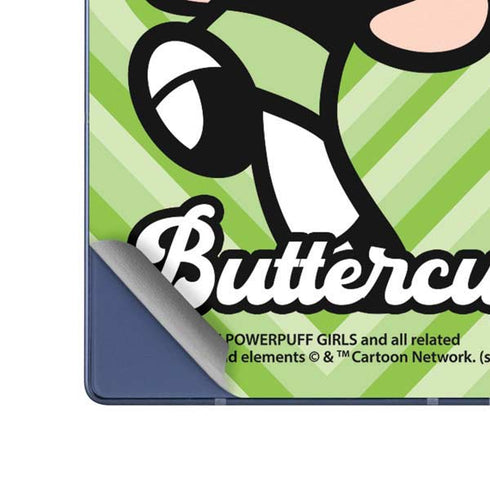 Cartoon Network Powerpuff Girls Buttercup Green Hearts Galaxy Z Fold6 Skin