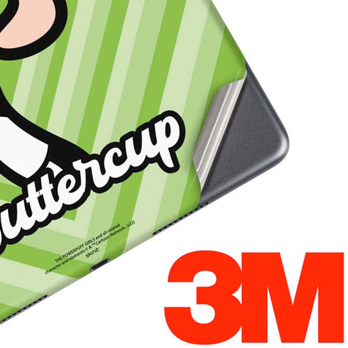 Cartoon Network Powerpuff Girls Buttercup Green Hearts iPad Skins