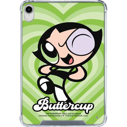 Cartoon Network Powerpuff Girls Buttercup Green Hearts iPad 11th Gen (2025) Clear Case