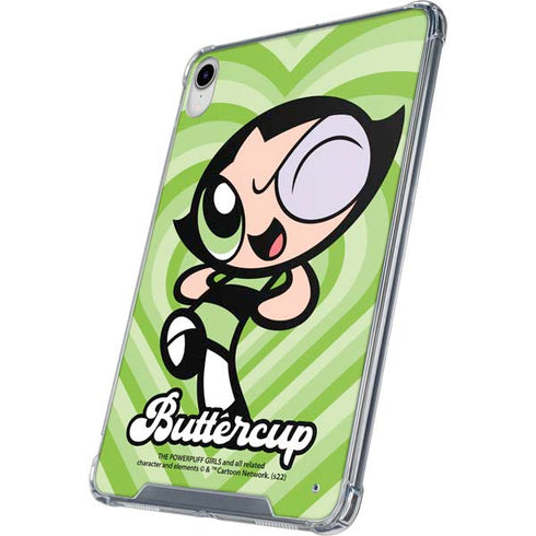 Cartoon Network Powerpuff Girls Buttercup Green Hearts iPad 11th Gen (2025) Clear Case