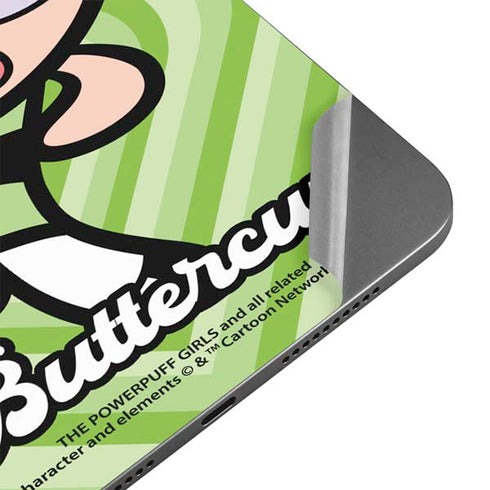 Cartoon Network Powerpuff Girls Buttercup Green Hearts Apple iPad Mini Skin