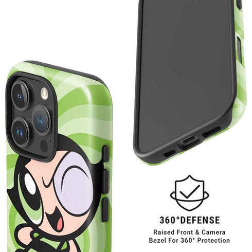Cartoon Network Powerpuff Girls Buttercup Green Hearts iPhone 16 Pro Max Magsafe Impact Case