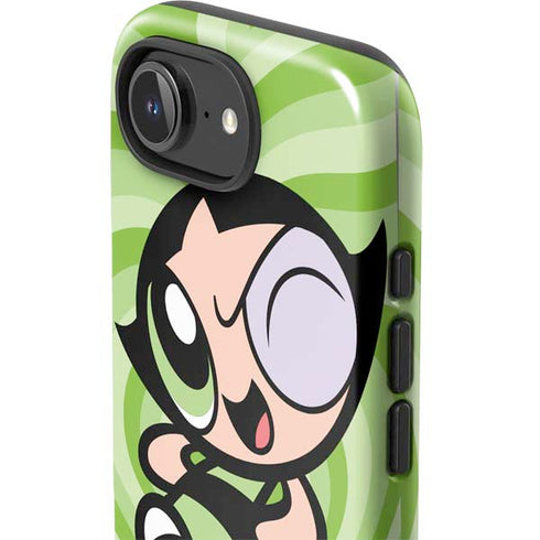 Cartoon Network Powerpuff Girls Buttercup Green Hearts iPhone 16e Impact Case