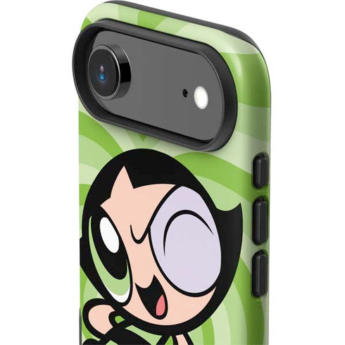 Cartoon Network Powerpuff Girls Buttercup Green Hearts iPhone 17 Air Impact Case