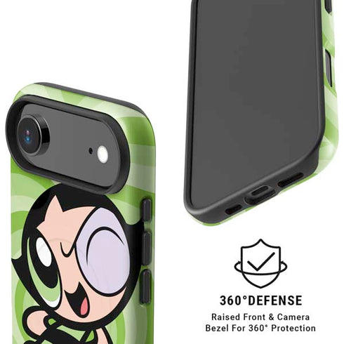 Cartoon Network Powerpuff Girls Buttercup Green Hearts iPhone 17 Air Magsafe Impact Case