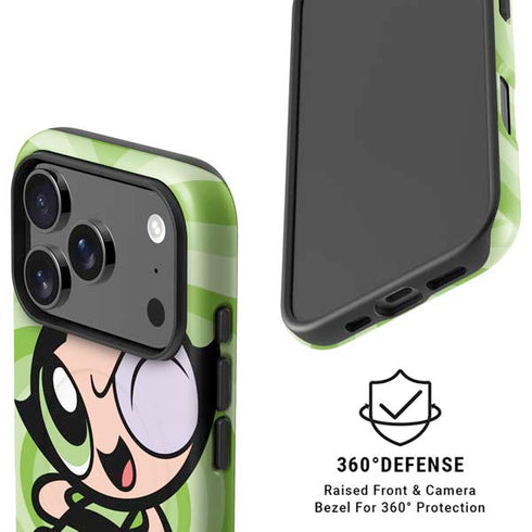 Cartoon Network Powerpuff Girls Buttercup Green Hearts iPhone 17 Pro Magsafe Impact Case