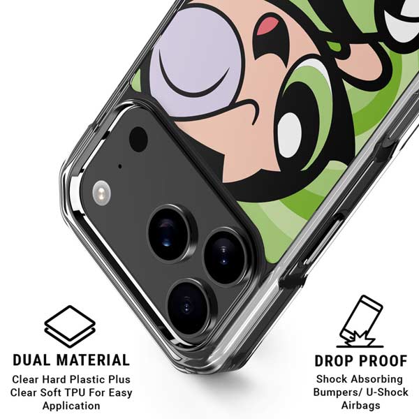 Cartoon Network Powerpuff Girls Buttercup Green Hearts iPhone 17