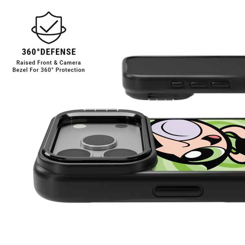 Cartoon Network Powerpuff Girls Buttercup Green Hearts iPhone 17 Pro Max Kickstand Case