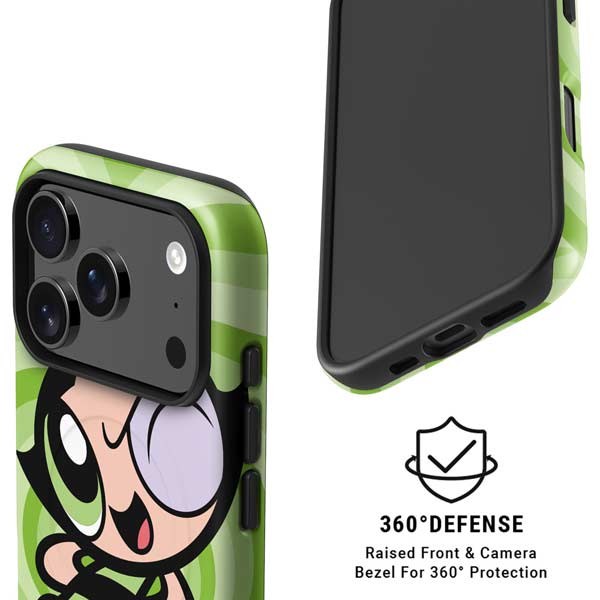 Cartoon Network Powerpuff Girls Buttercup Green Hearts Apple