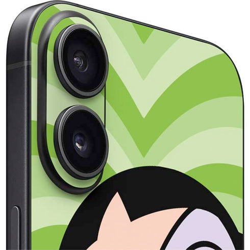 Cartoon Network Powerpuff Girls Buttercup Green Hearts iPhone 17 Skin