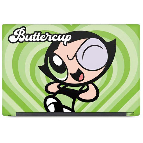Cartoon Network Powerpuff Girls Buttercup Green Hearts Dell Latitude Skin