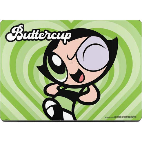Cartoon Network Powerpuff Girls Buttercup Green Hearts Apple MacBook Pro 14-inch Skin