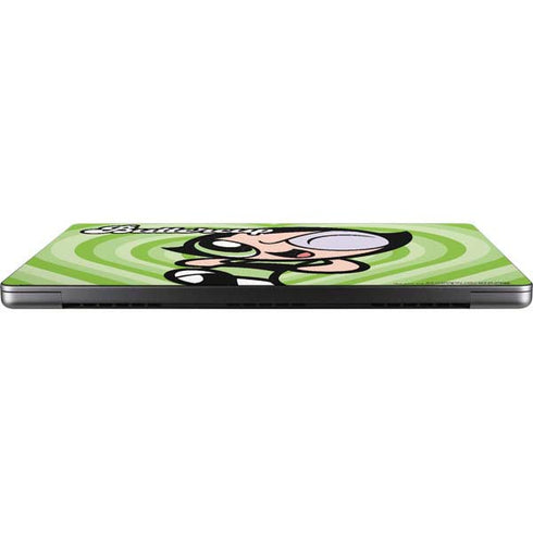 Cartoon Network Powerpuff Girls Buttercup Green Hearts Apple MacBook Pro 14-inch Skin