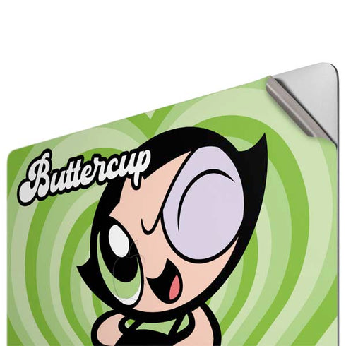 Cartoon Network Powerpuff Girls Buttercup Green Hearts Apple MacBook Pro 16-inch Skin