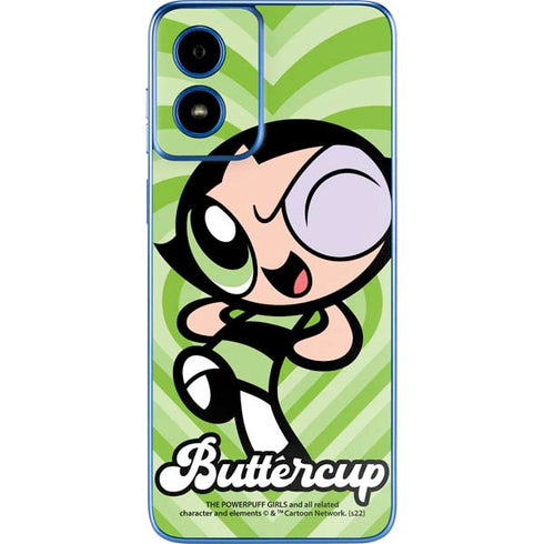 Cartoon Network Powerpuff Girls Buttercup Green Hearts Moto G Play 4G (2024) Skin