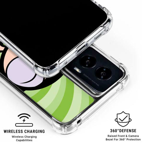 Cartoon Network Powerpuff Girls Buttercup Green Hearts Moto G Power 5G (2024) Clear Case
