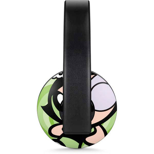 Cartoon Network Powerpuff Girls Buttercup Green Hearts PlayStation 4 Gold Wireless Headset Skin