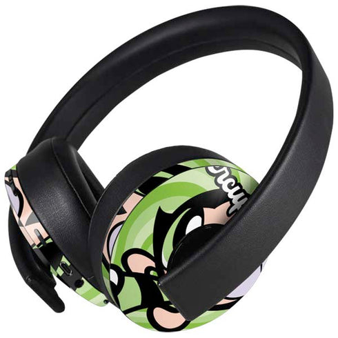 Cartoon Network Powerpuff Girls Buttercup Green Hearts PlayStation 4 Gold Wireless Headset Skin