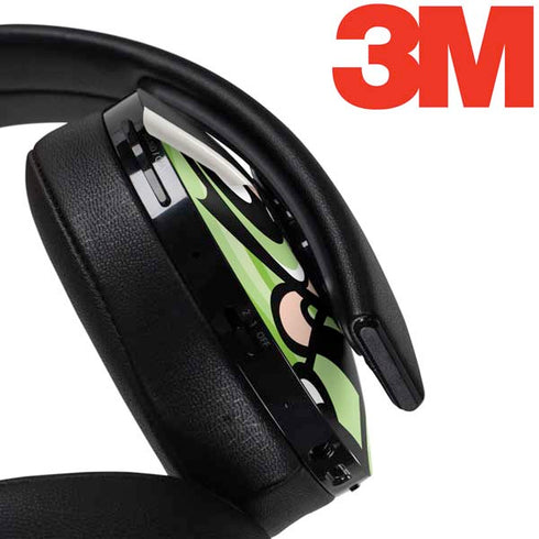 Cartoon Network Powerpuff Girls Buttercup Green Hearts PlayStation 4 Gold Wireless Headset Skin