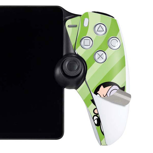 Cartoon Network Powerpuff Girls Buttercup Green Hearts PlayStation Portal Remote Player Skin