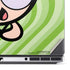 Cartoon Network Powerpuff Girls Buttercup Green Hearts Dell Precision Skin