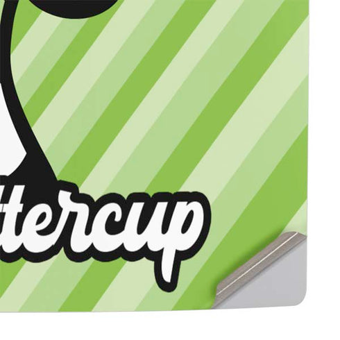 Cartoon Network Powerpuff Girls Buttercup Green Hearts PS5 Pro Console Skin