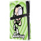Cartoon Network Powerpuff Girls Buttercup Green Hearts PS5 Pro Disk Console Skin