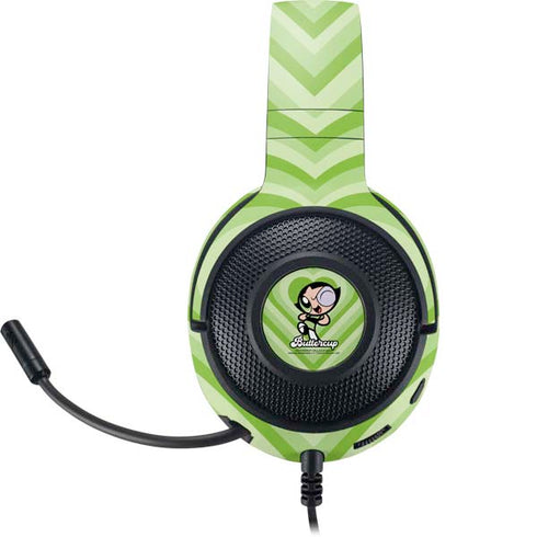 Cartoon Network Powerpuff Girls Buttercup Green Hearts Razer Kraken X Skin